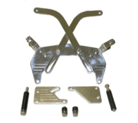 Alt. Air Bracket With Power Steering Bracket Polished